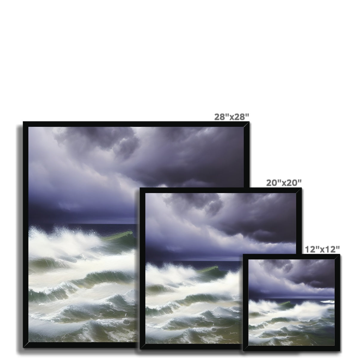 Stormy Sea Framed Print Prodigi