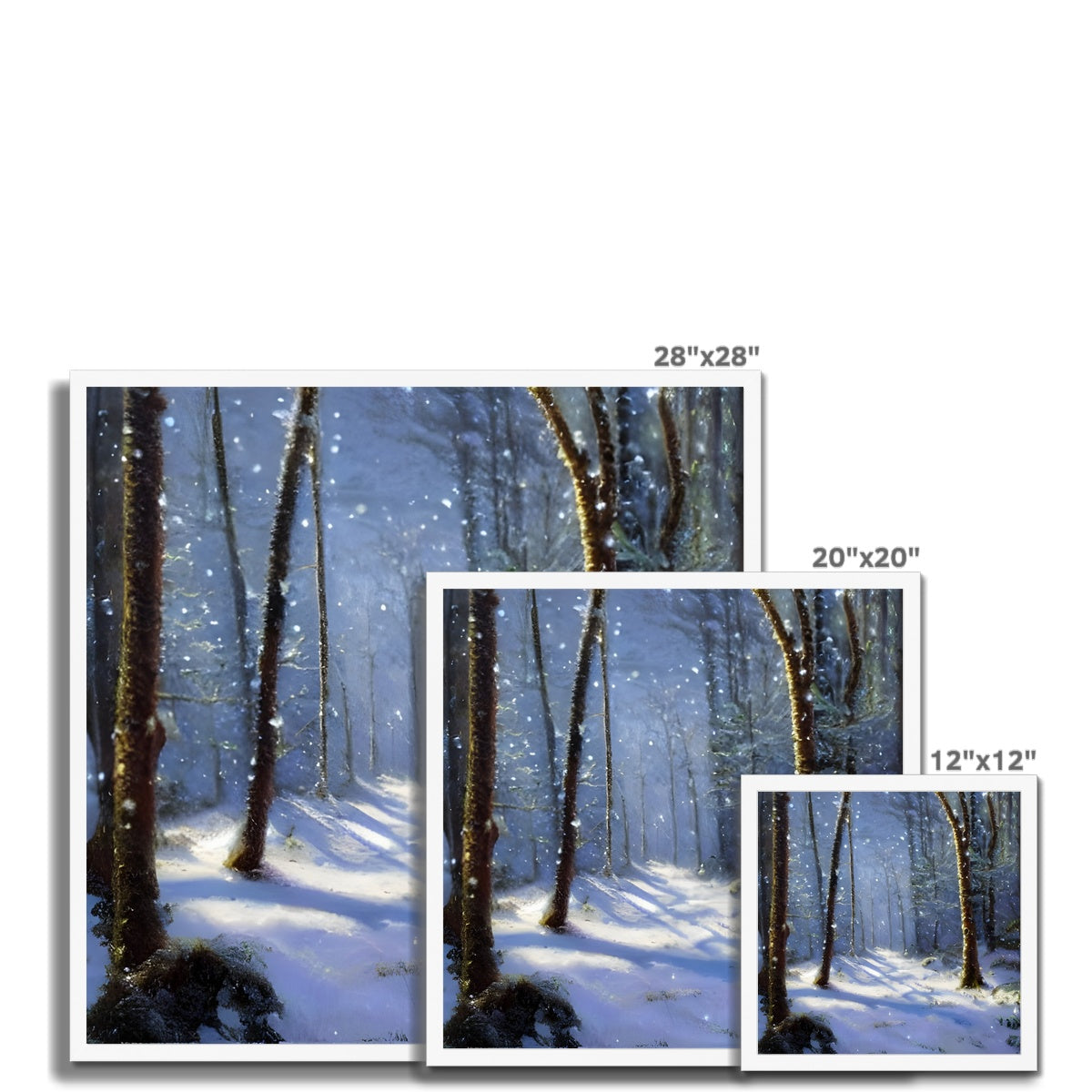 Snowy Forest Framed Print Prodigi