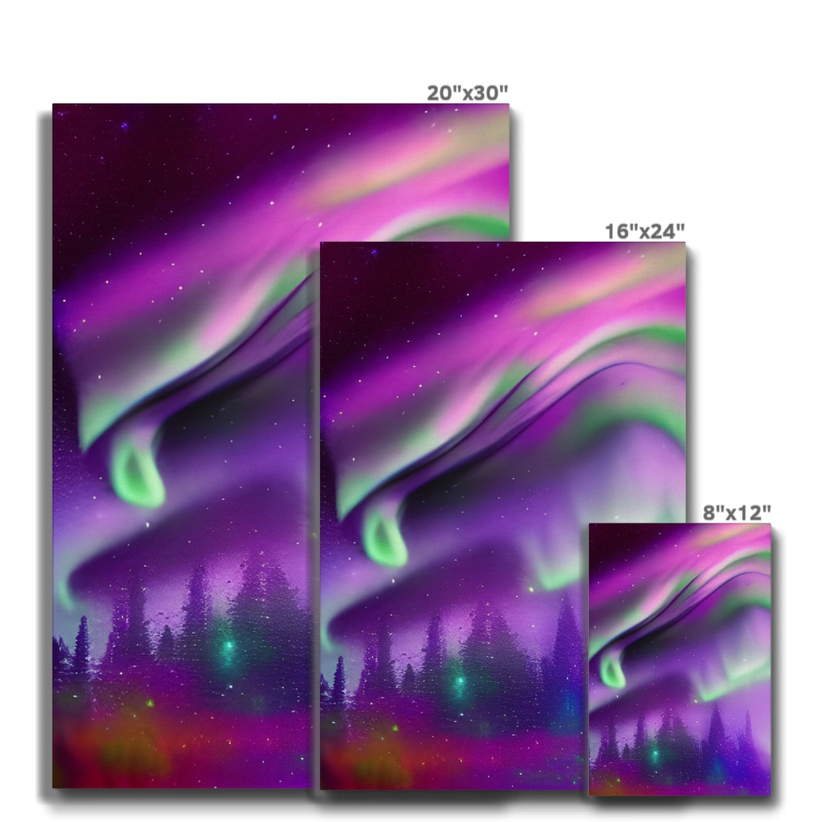 Aurora In A Sparkling Night Eco Canvas Prodigi