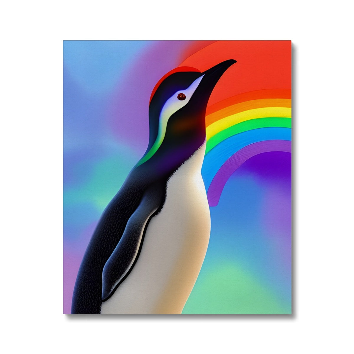 Rainbow Penguin Canvas Prodigi