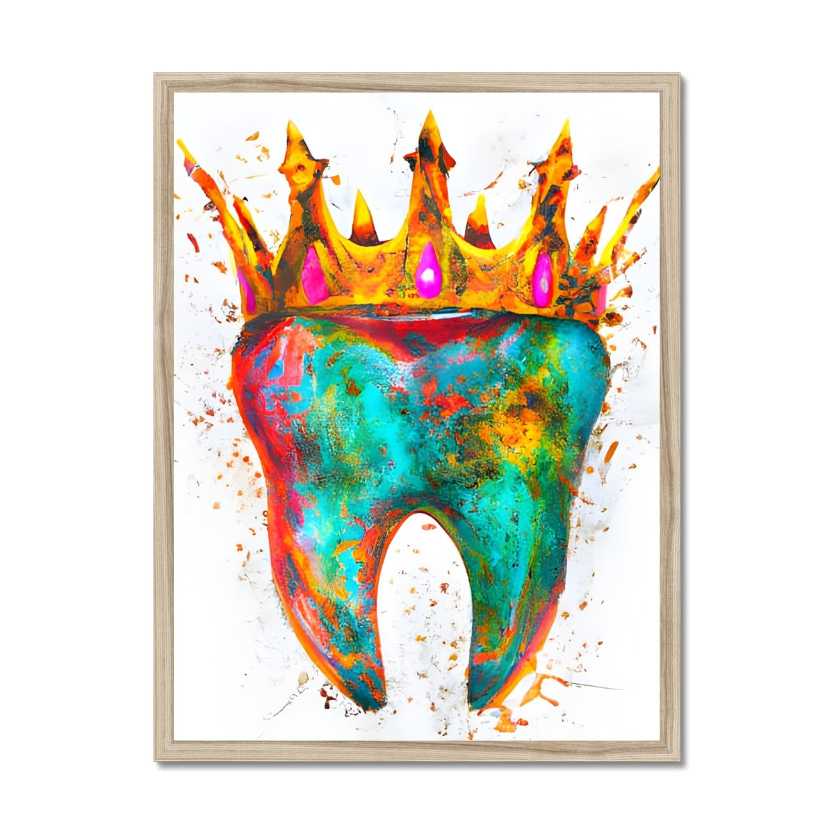 King Tooth Framed Print Prodigi