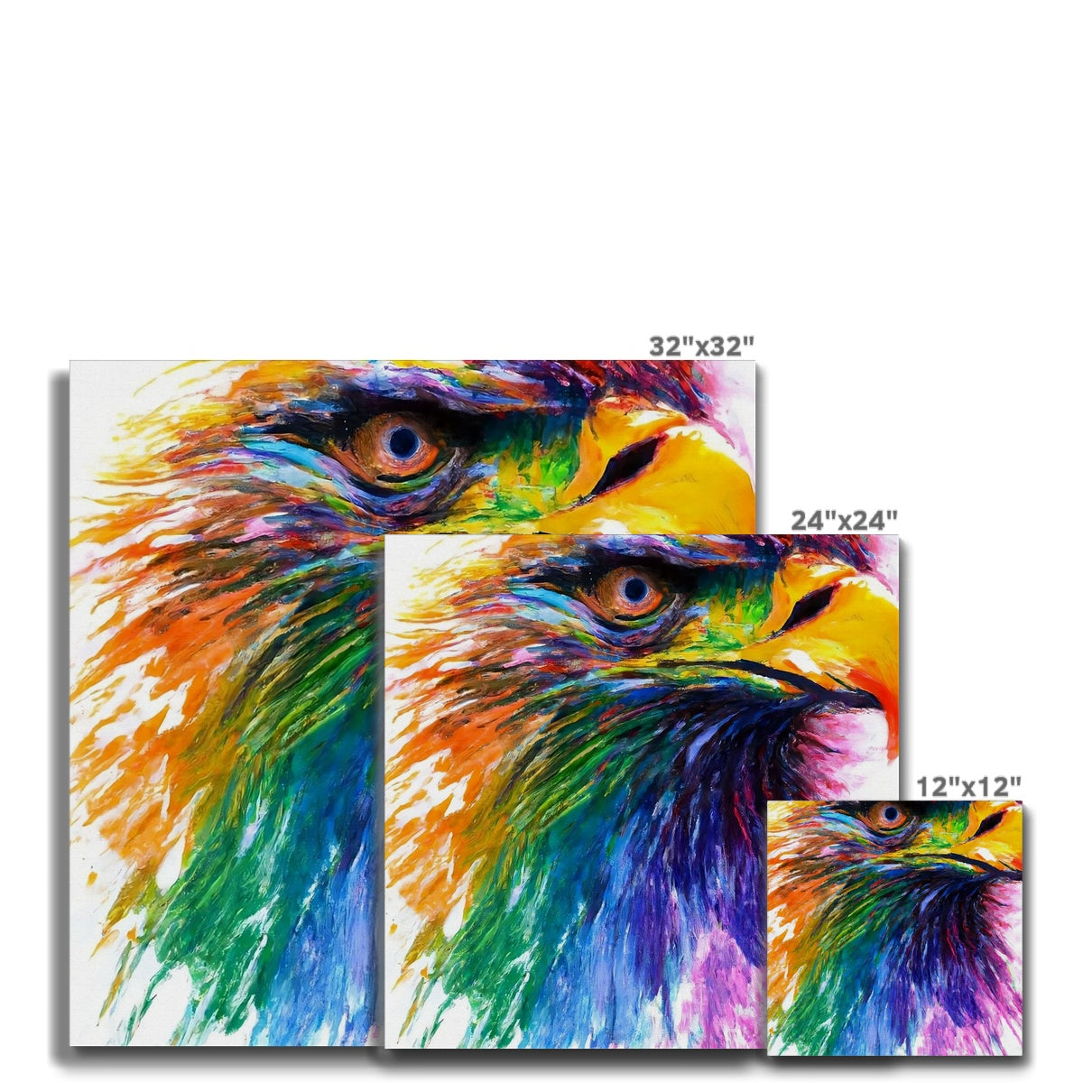 Rainbow Eagle Canvas Prodigi