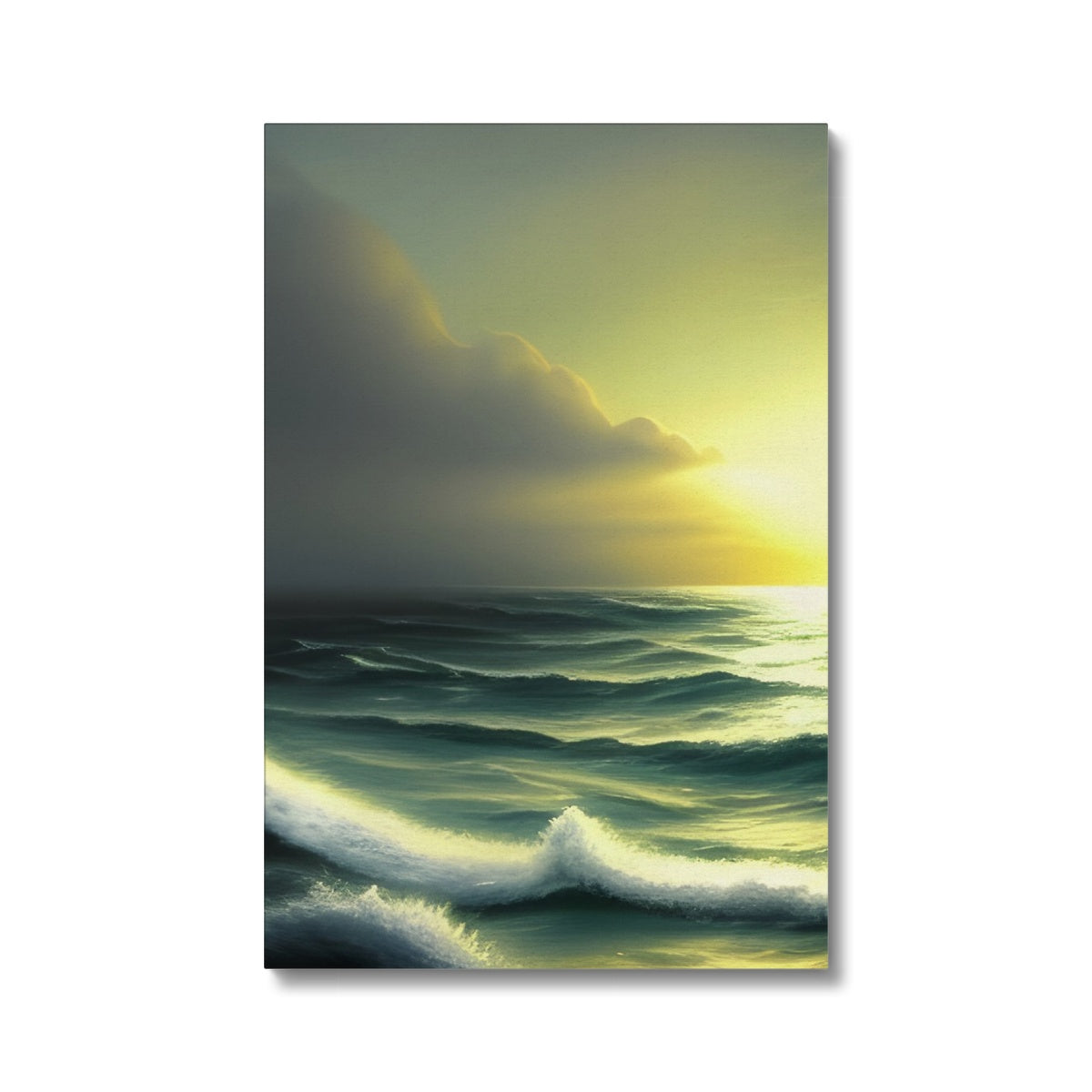 Lighthouse In The Sunset Eco Canvas Prodigi