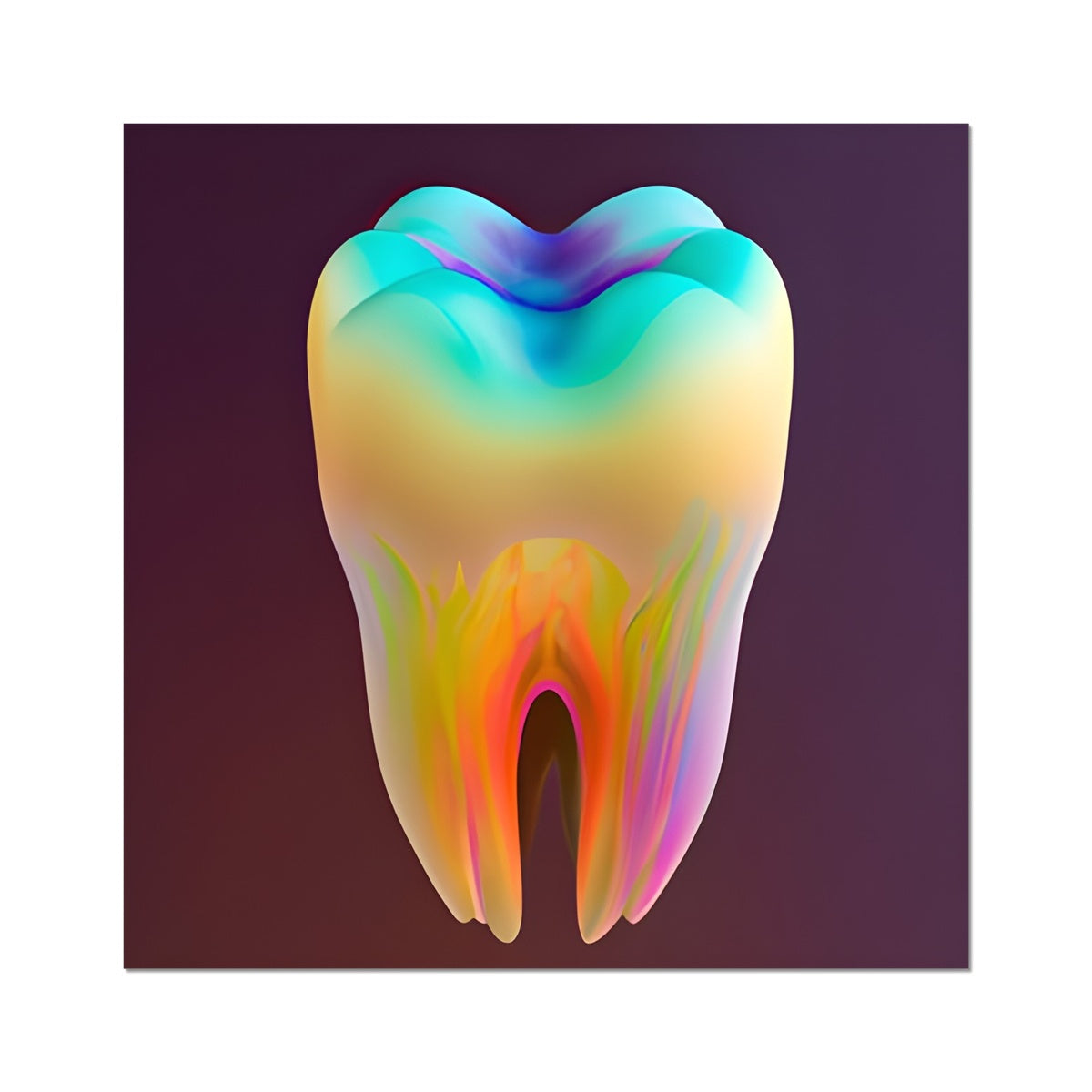 Colorful Tooth Fine Art Print Prodigi