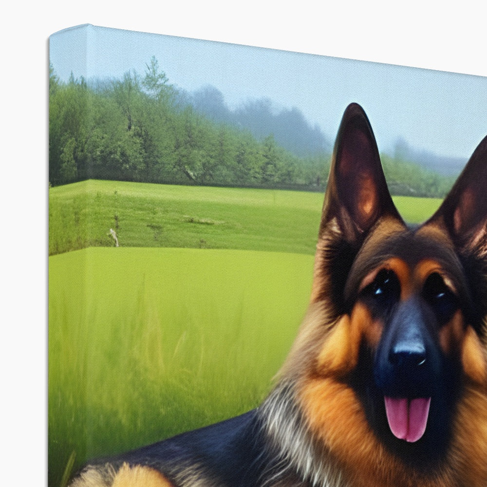 Dog Laying in a Field Eco Canvas Prodigi