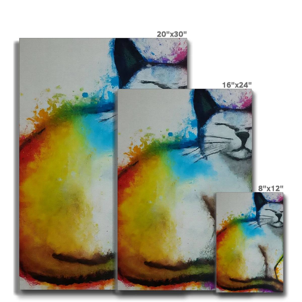 Rainbow Cat Eco Canvas Prodigi