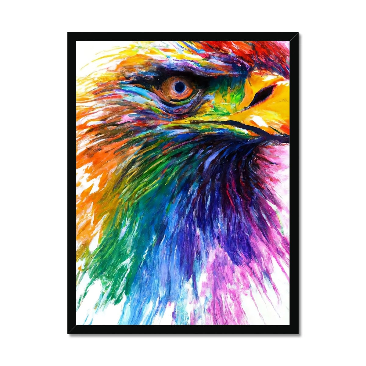 Rainbow Eagle Framed Print Prodigi