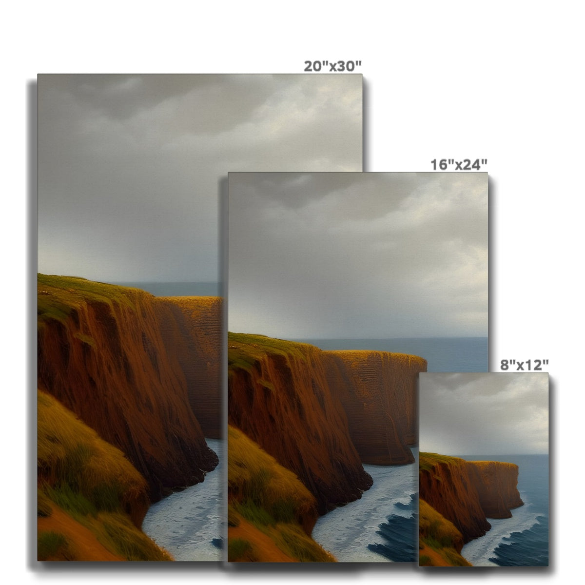 Storm Approaching A Cliff Eco Canvas Prodigi