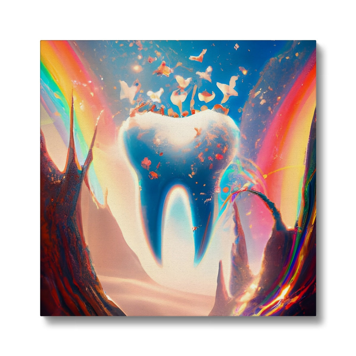 Tooth in Rainbows Eco Canvas Prodigi