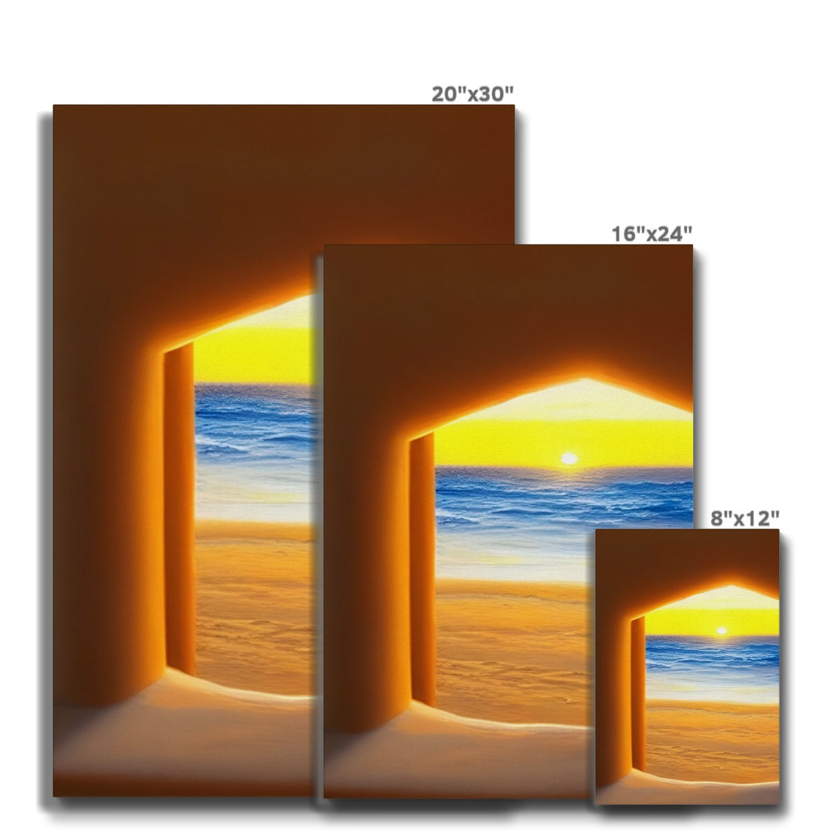 View out of a Sandcastle Eco Canvas Prodigi