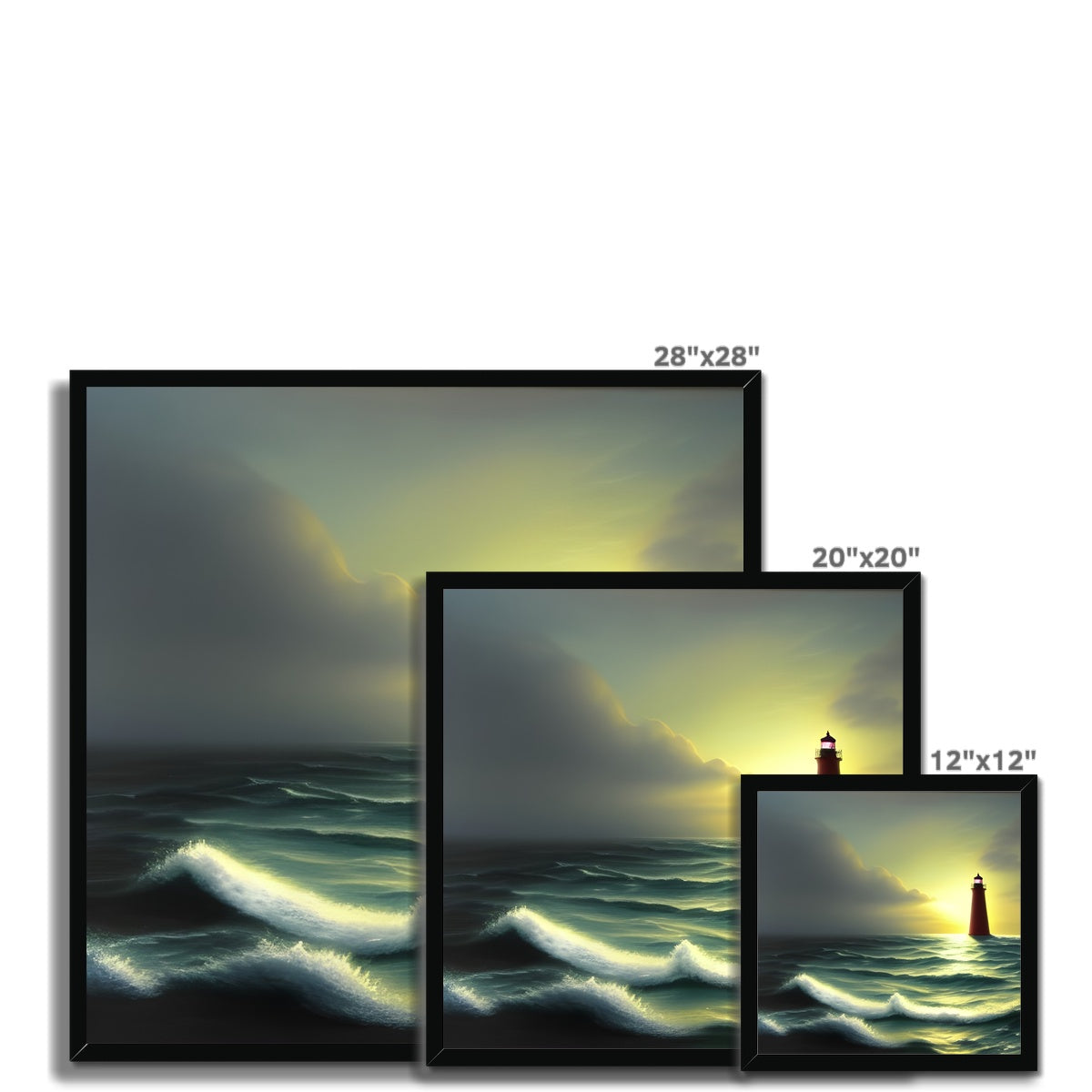 Lighthouse In The Sunset Framed Print Prodigi