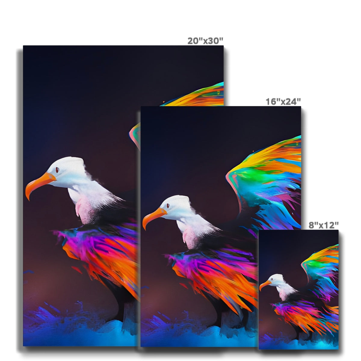 Albatross with spread wings Eco Canvas Prodigi