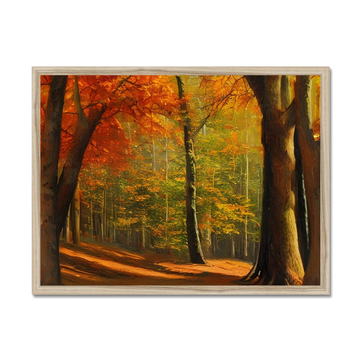 Forest kissed by Autumn  Framed Print Prodigi