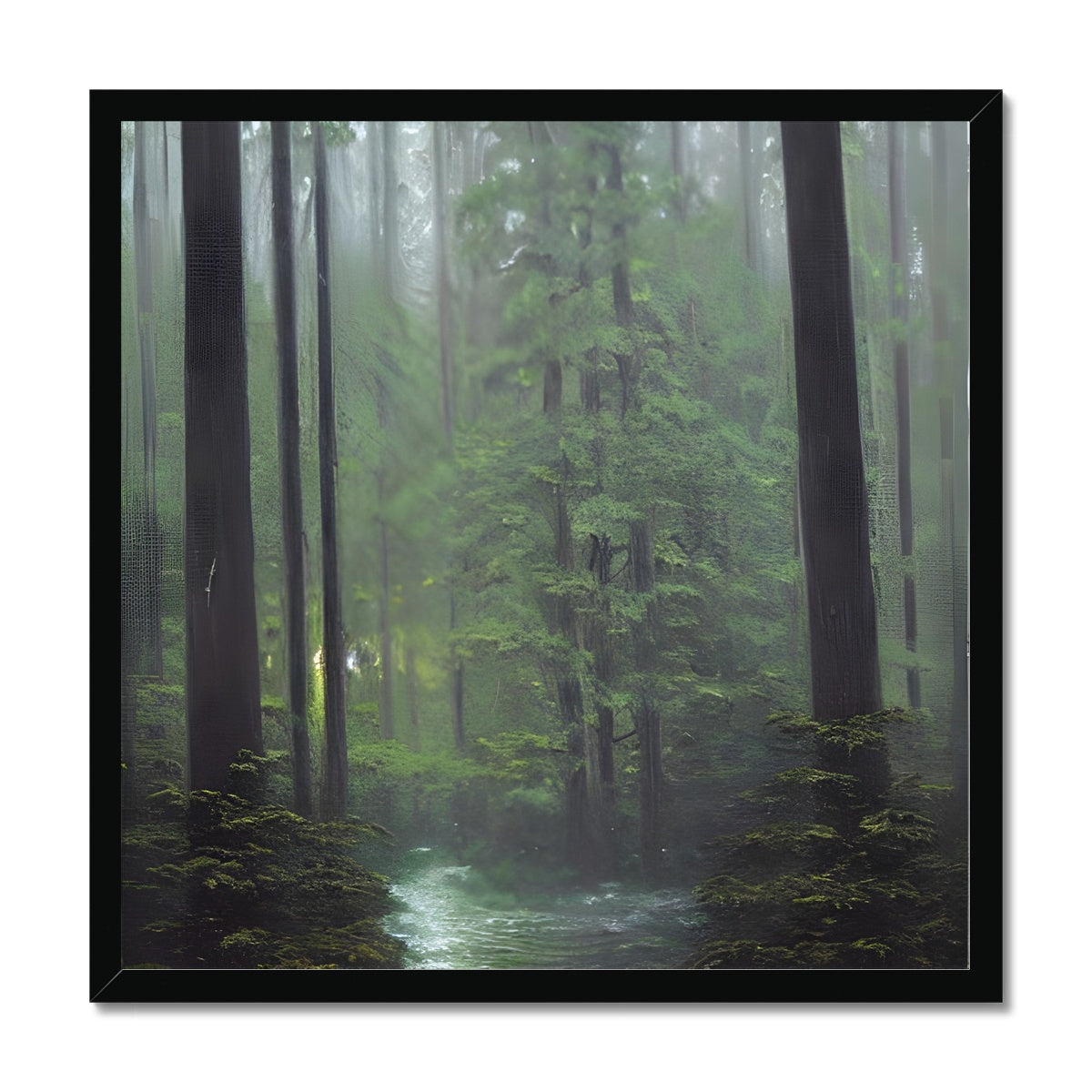 Rainy Forest Framed Print Prodigi