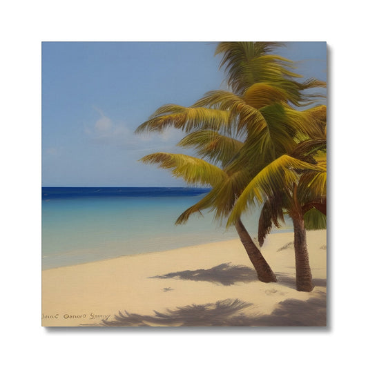 Calm Palm Beach Canvas Prodigi