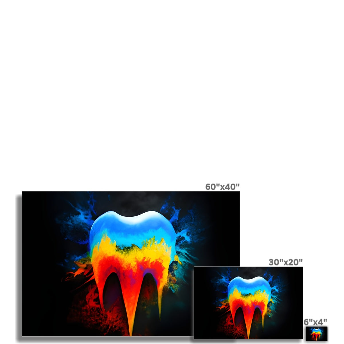 Hot to Cold Tooth Fine Art Print Prodigi