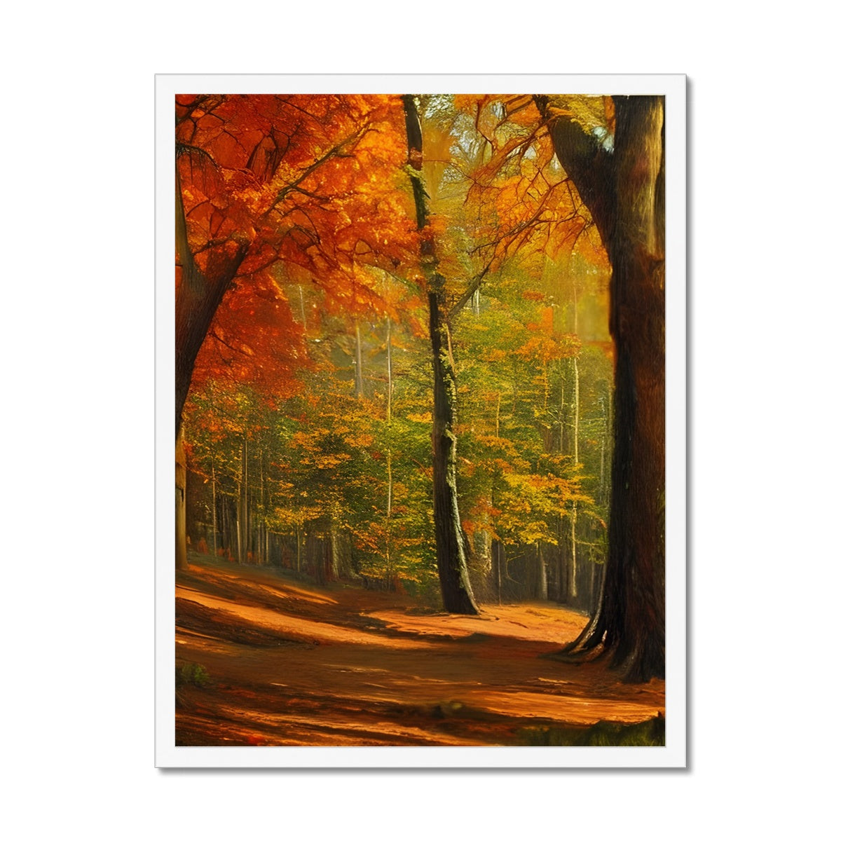 Forest kissed by Autumn  Framed Print Prodigi