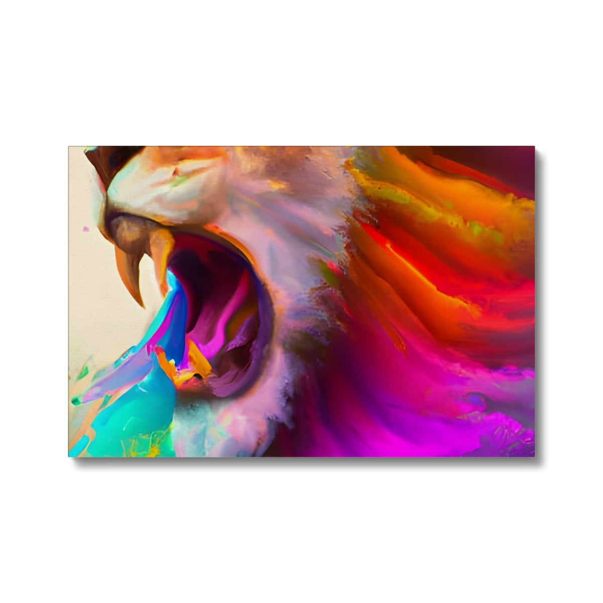 Lion with a Rainbow Mane Eco Canvas Prodigi