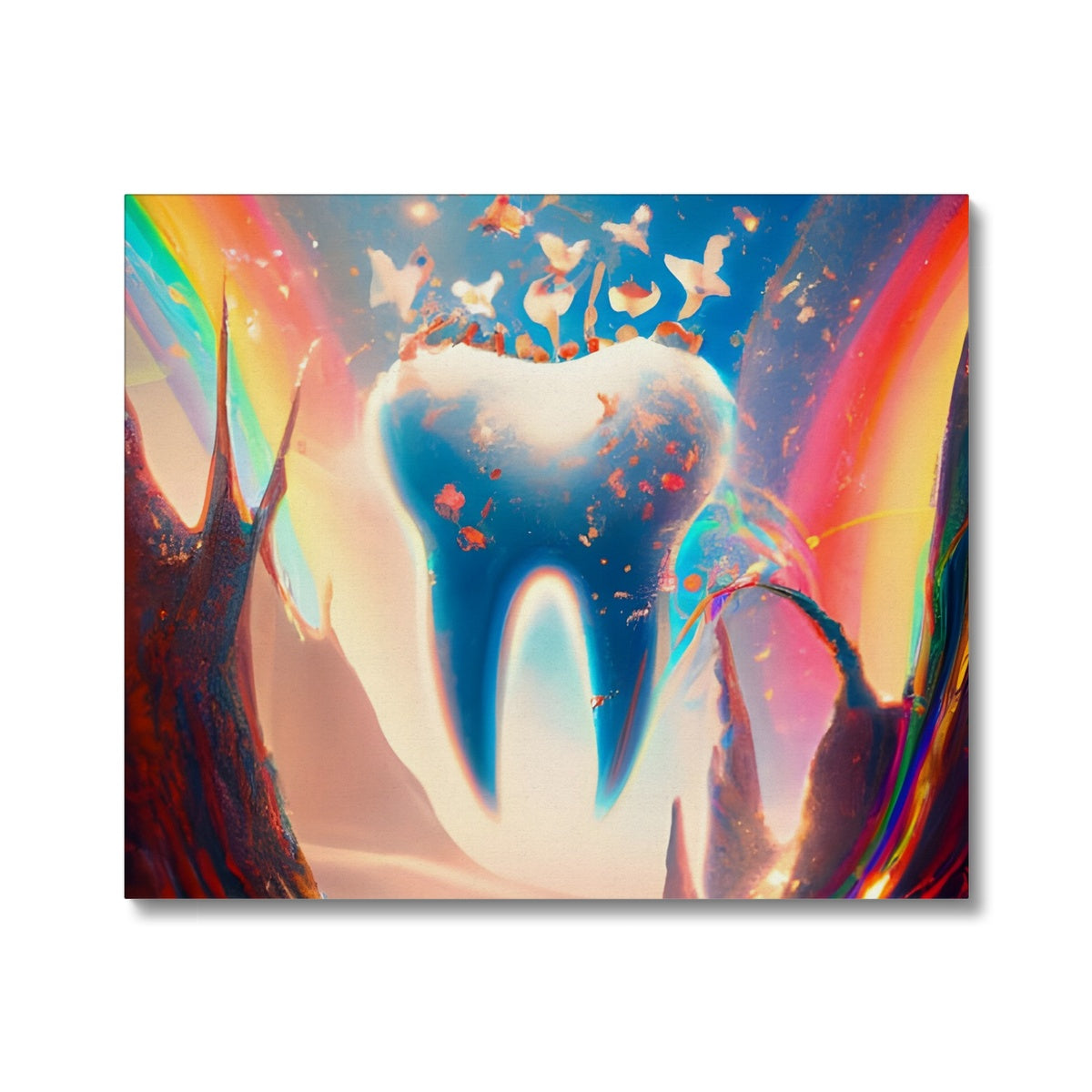 Tooth in Rainbows Canvas Prodigi