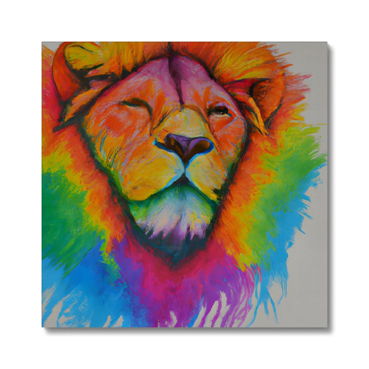 Rainbow Lion Canvas Prodigi