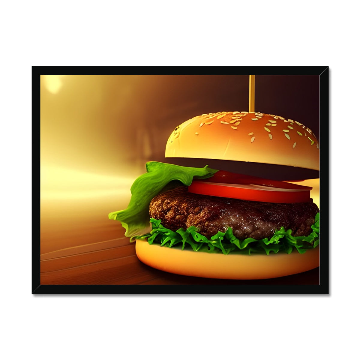 Burger Highlight Framed Print Prodigi