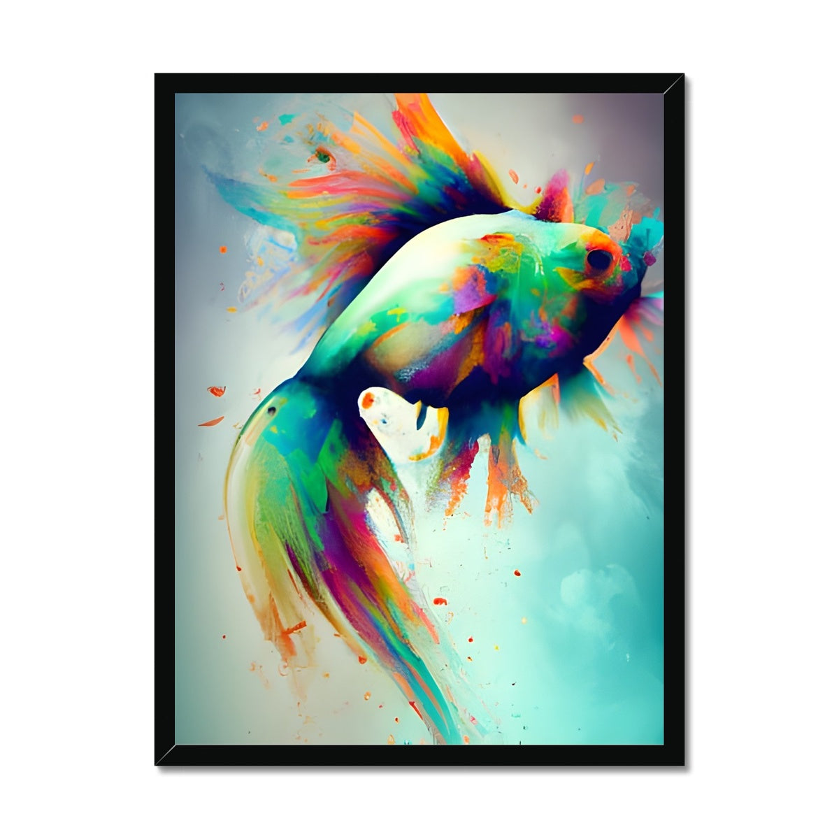 Jumping Fish Framed Print Prodigi