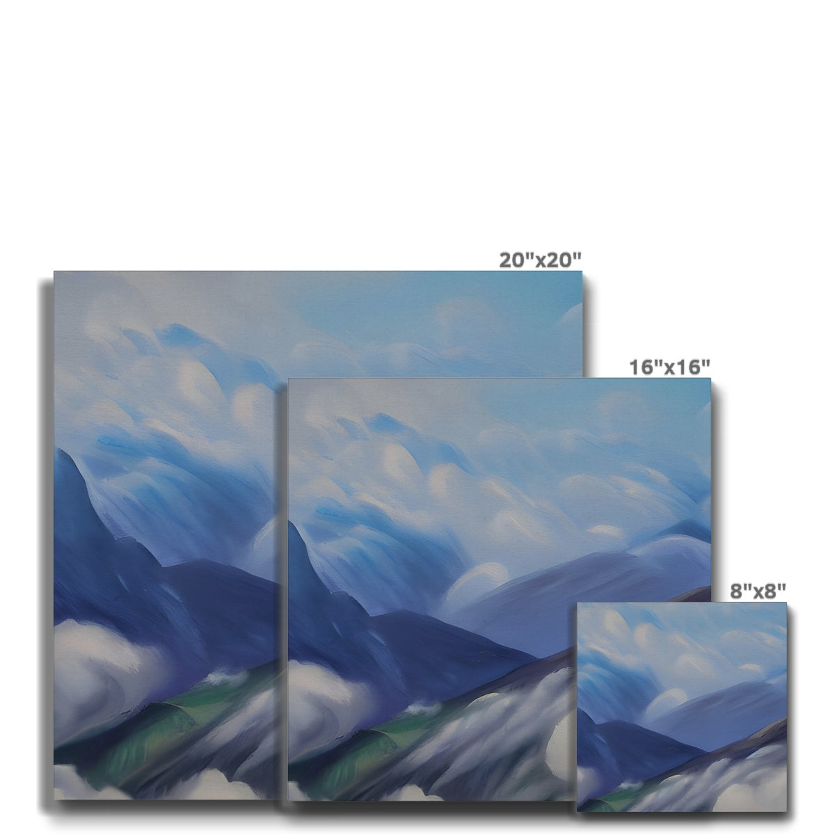 Cloudy Mountains Eco Canvas Prodigi