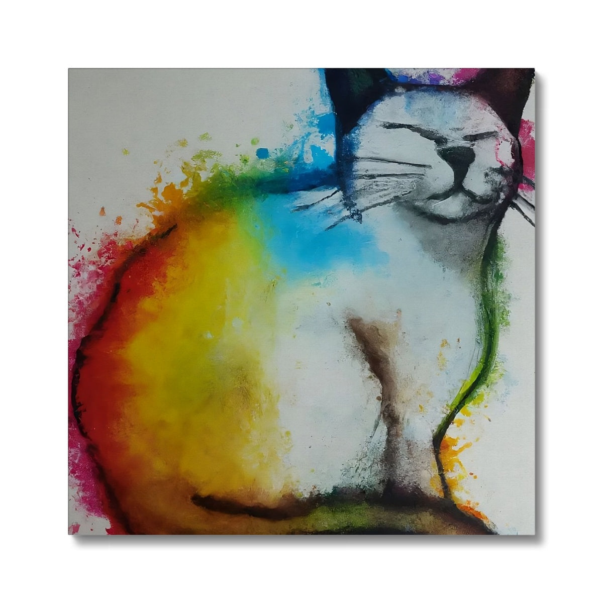 Rainbow Cat Canvas Prodigi