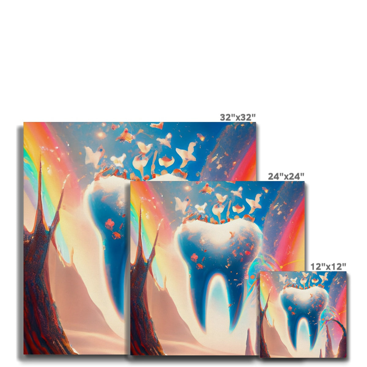 Tooth in Rainbows Canvas Prodigi