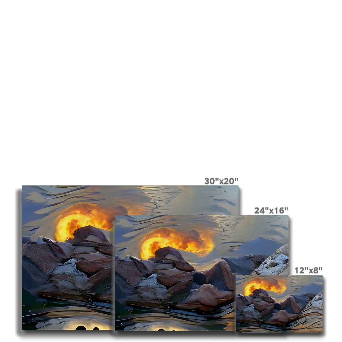 Mountains at Sunset Eco Canvas Prodigi