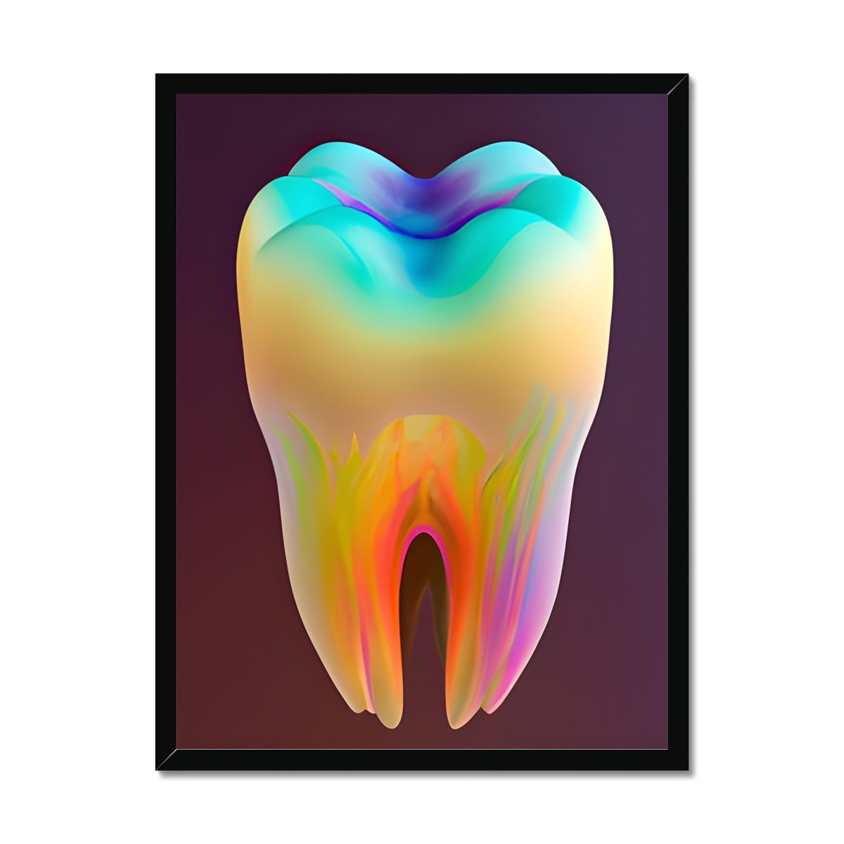 Colorful Tooth Framed Print Prodigi