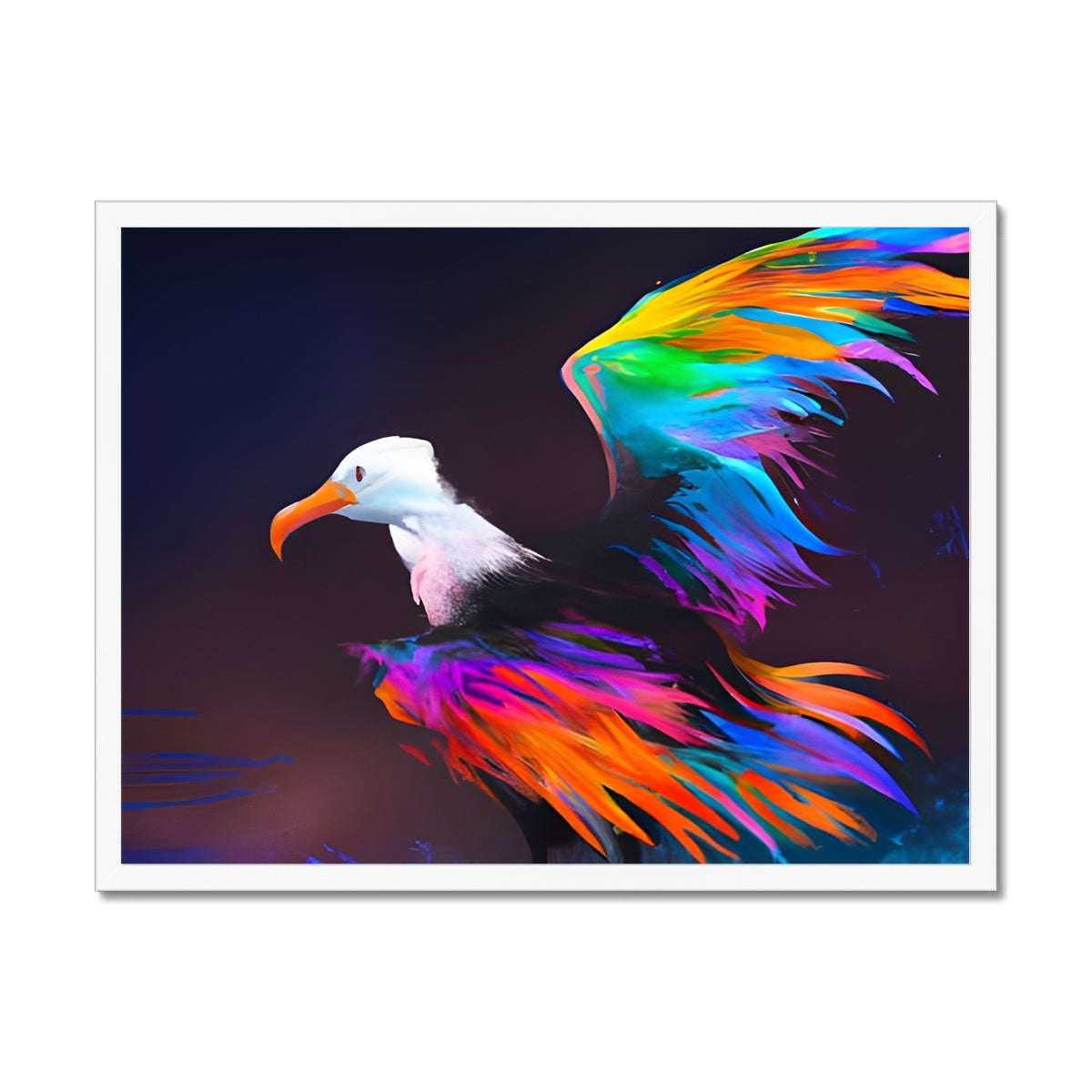 Albatross with spread wings Framed Print Prodigi