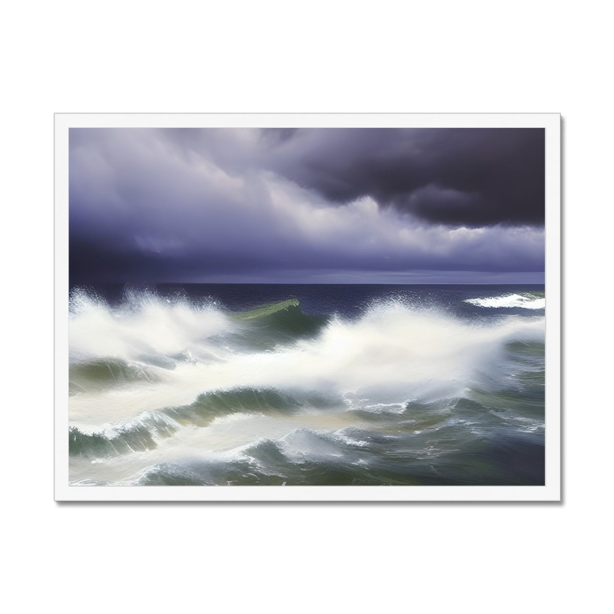 Stormy Sea Framed Print Prodigi