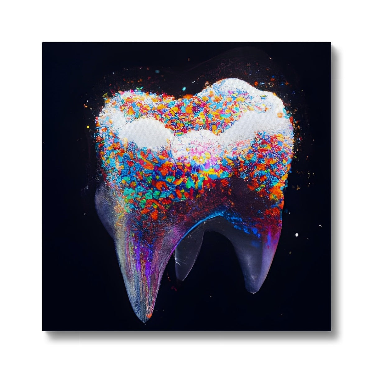 Tooth with Colour Sprinkles Eco Canvas Prodigi