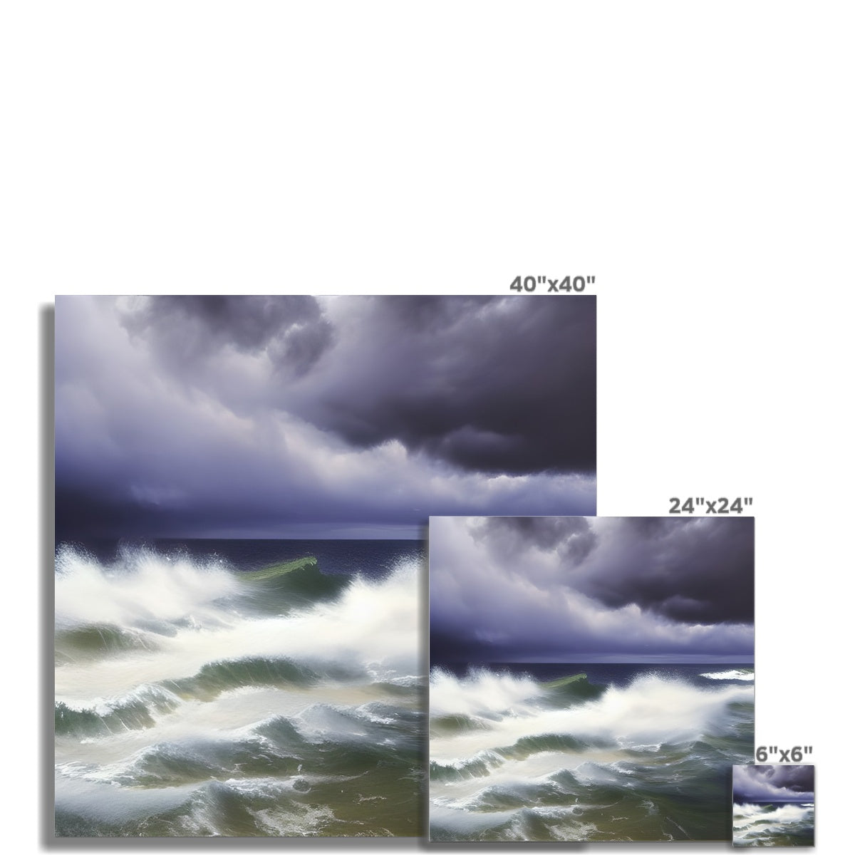 Stormy Sea Fine Art Print Prodigi