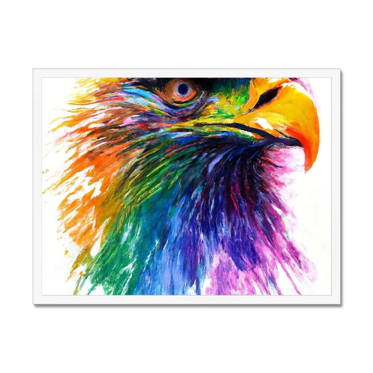 Rainbow Eagle Framed Print Prodigi