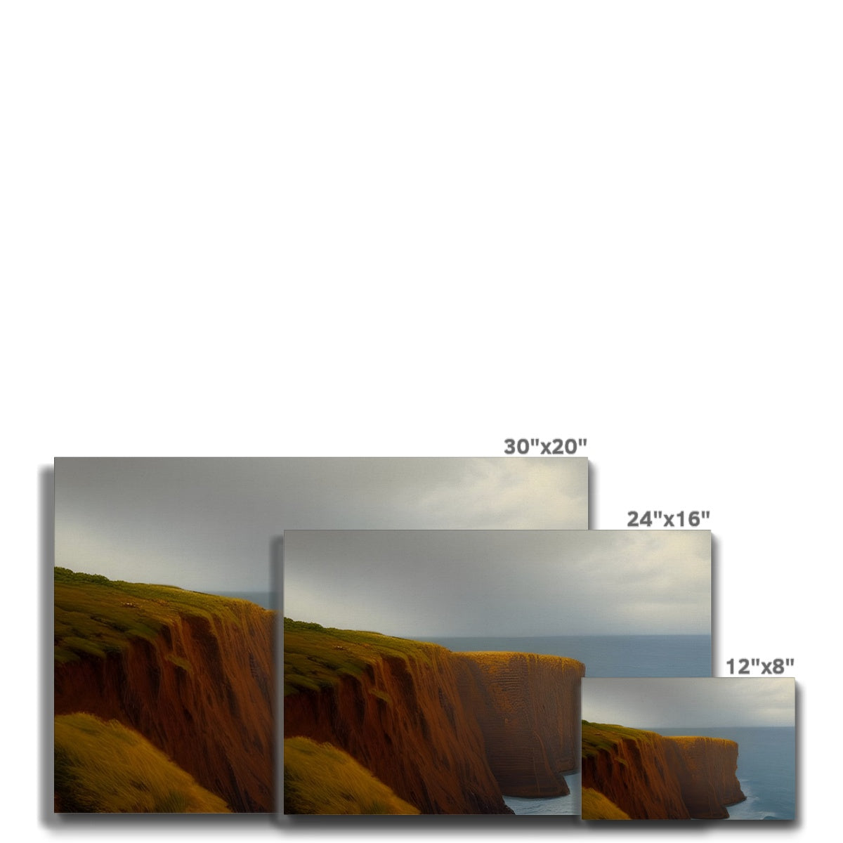 Storm Approaching A Cliff Eco Canvas Prodigi