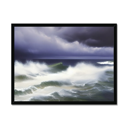 Stormy Sea Framed Print Prodigi