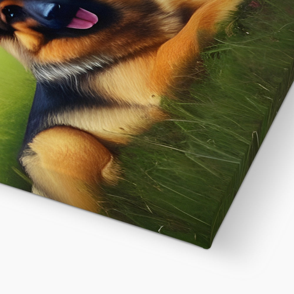 Dog Laying in a Field Eco Canvas Prodigi