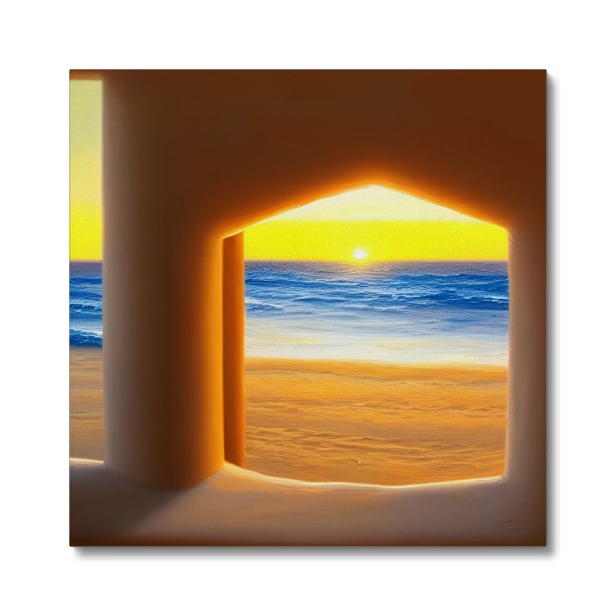 View out of a Sandcastle Canvas Prodigi