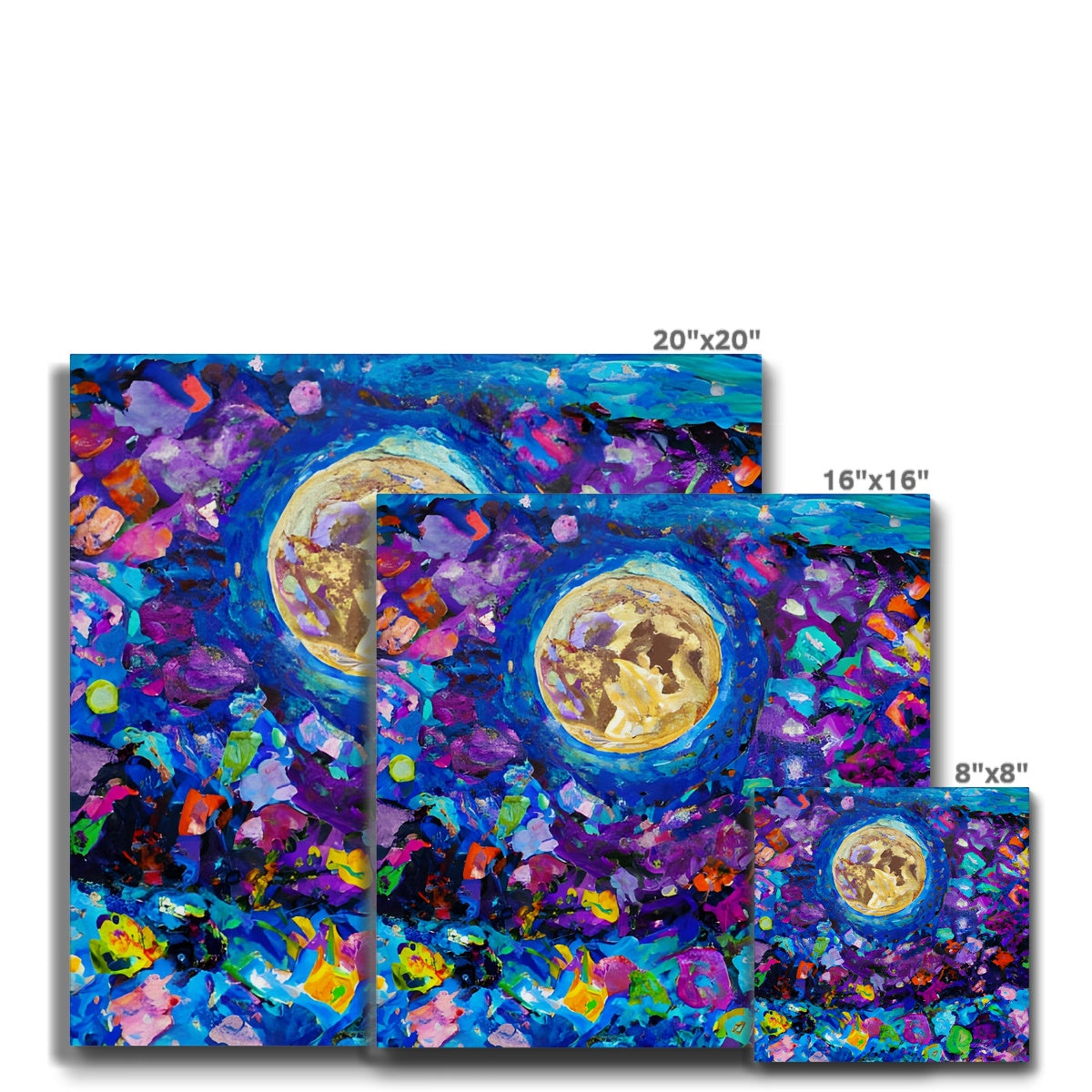 Moon in Flower Field Eco Canvas Prodigi