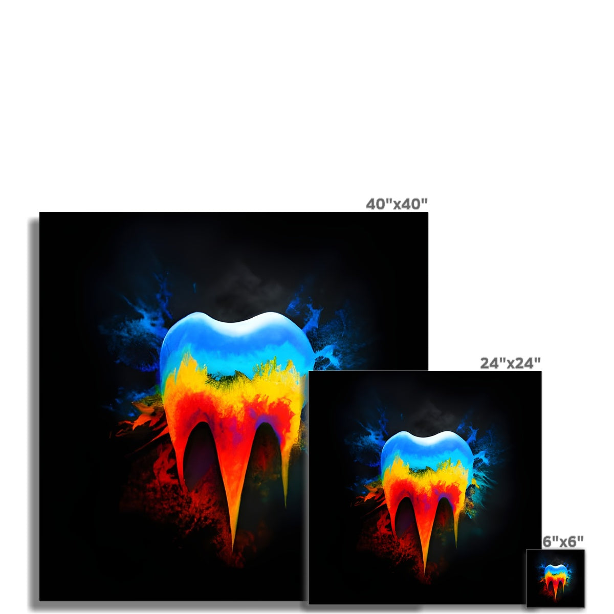 Hot to Cold Tooth Fine Art Print Prodigi