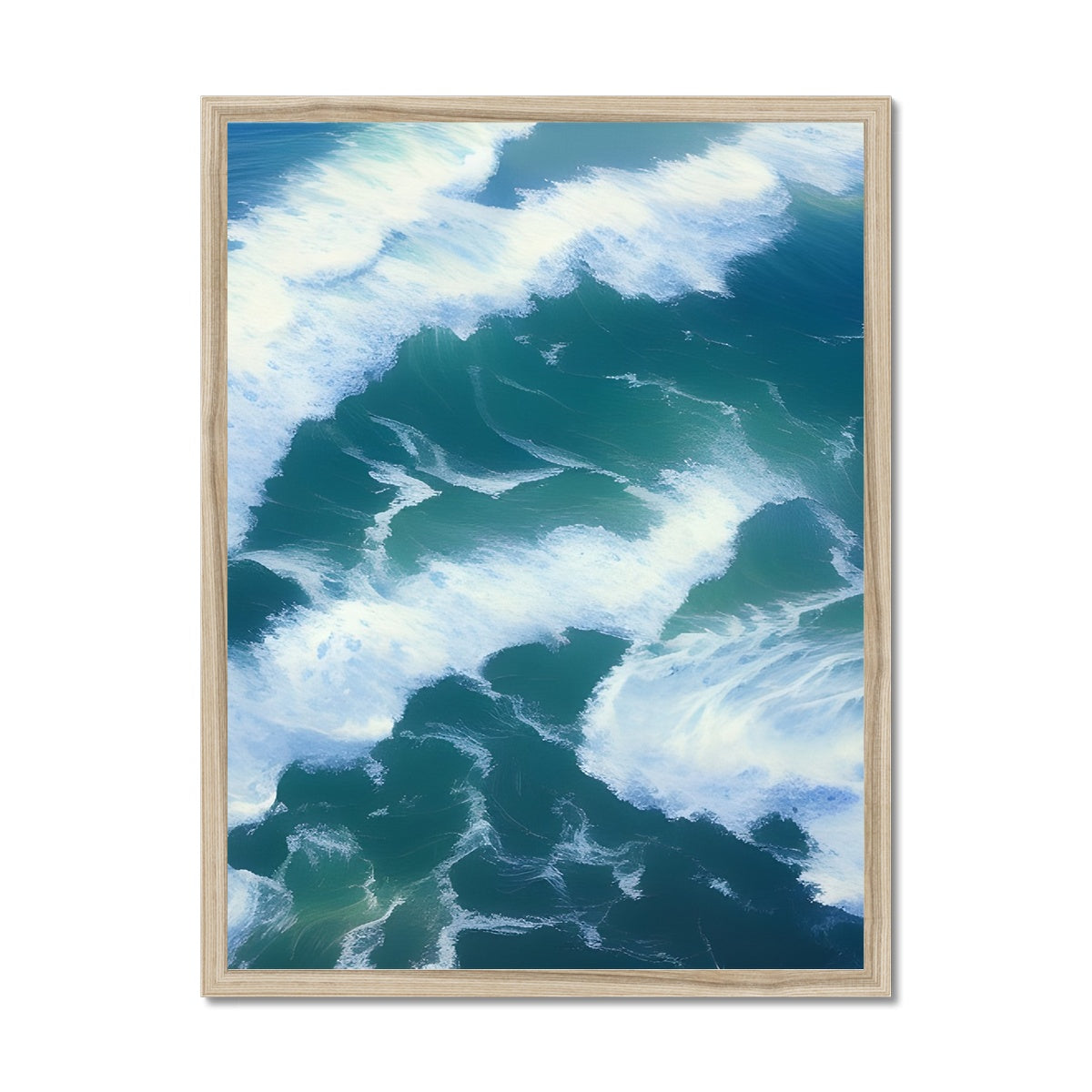 Colliding Waves Framed Print Prodigi