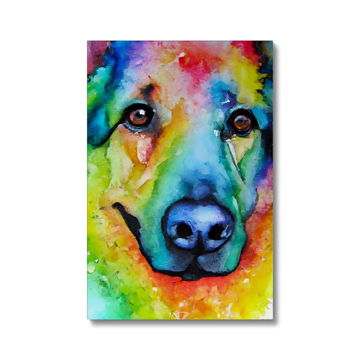 Rainbow Shepherd Dog  Eco Canvas Prodigi