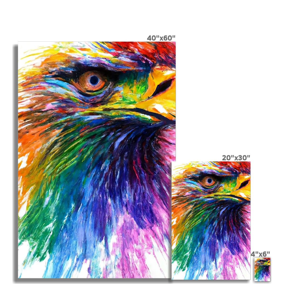 Rainbow Eagle Fine Art Print Prodigi