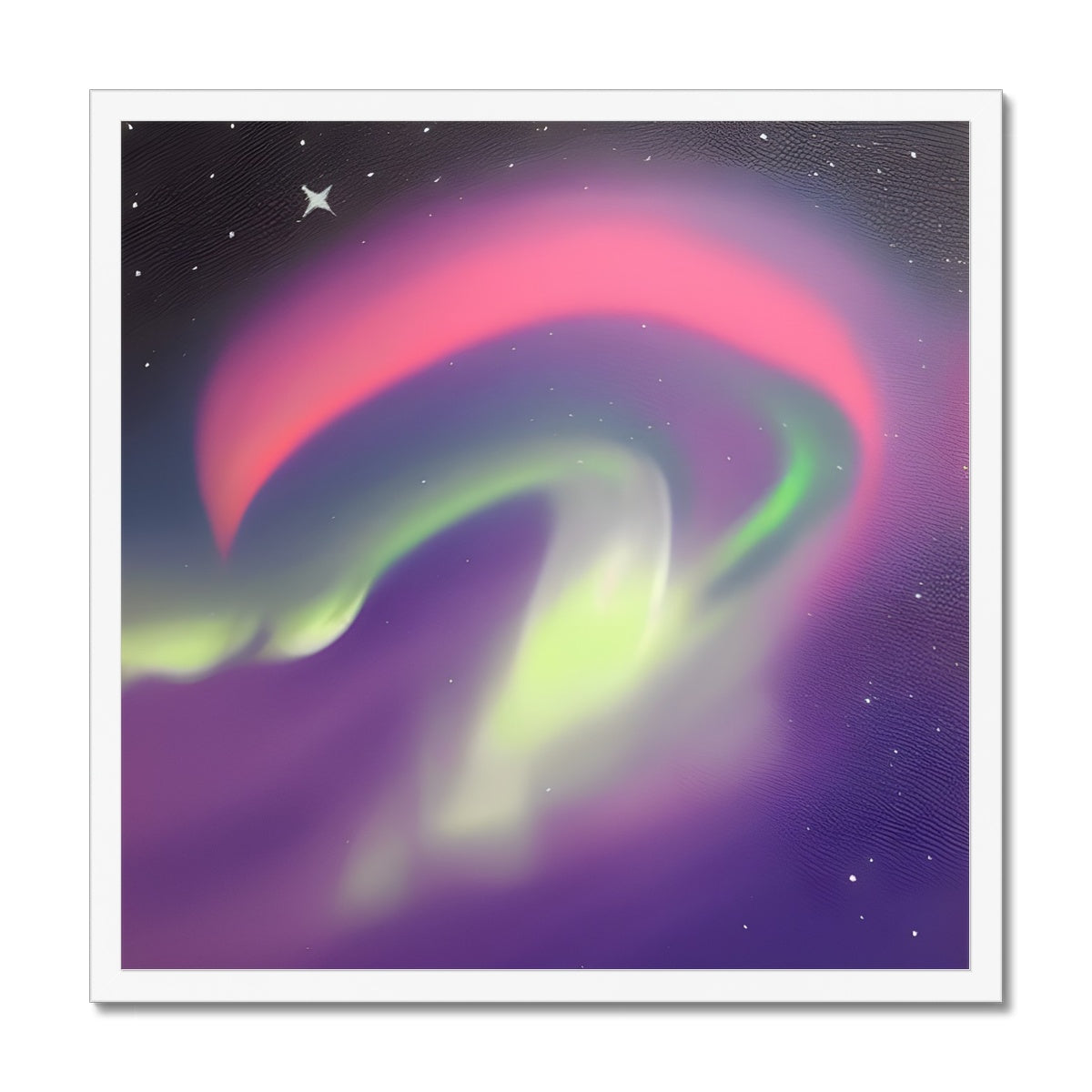 Multicolor Aurora Waves Framed Print Prodigi