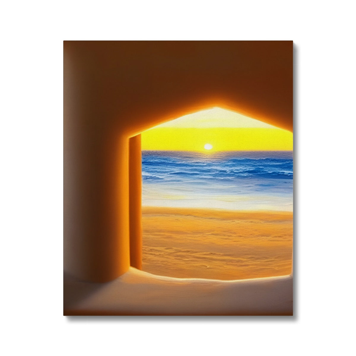 View out of a Sandcastle Canvas Prodigi