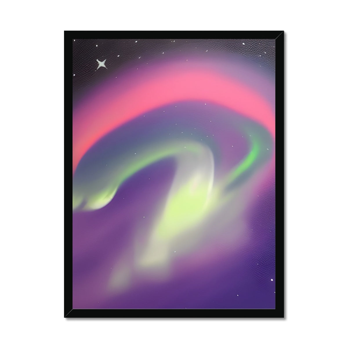 Multicolor Aurora Waves Framed Print Prodigi