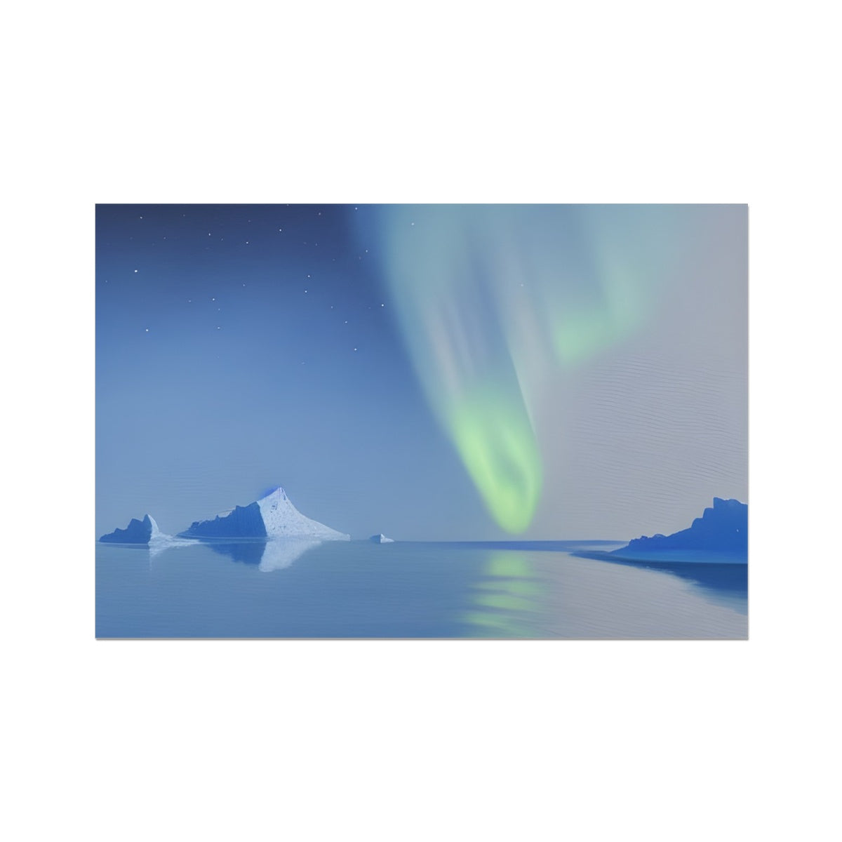 Aurora In A Ice World Fine Art Print Prodigi