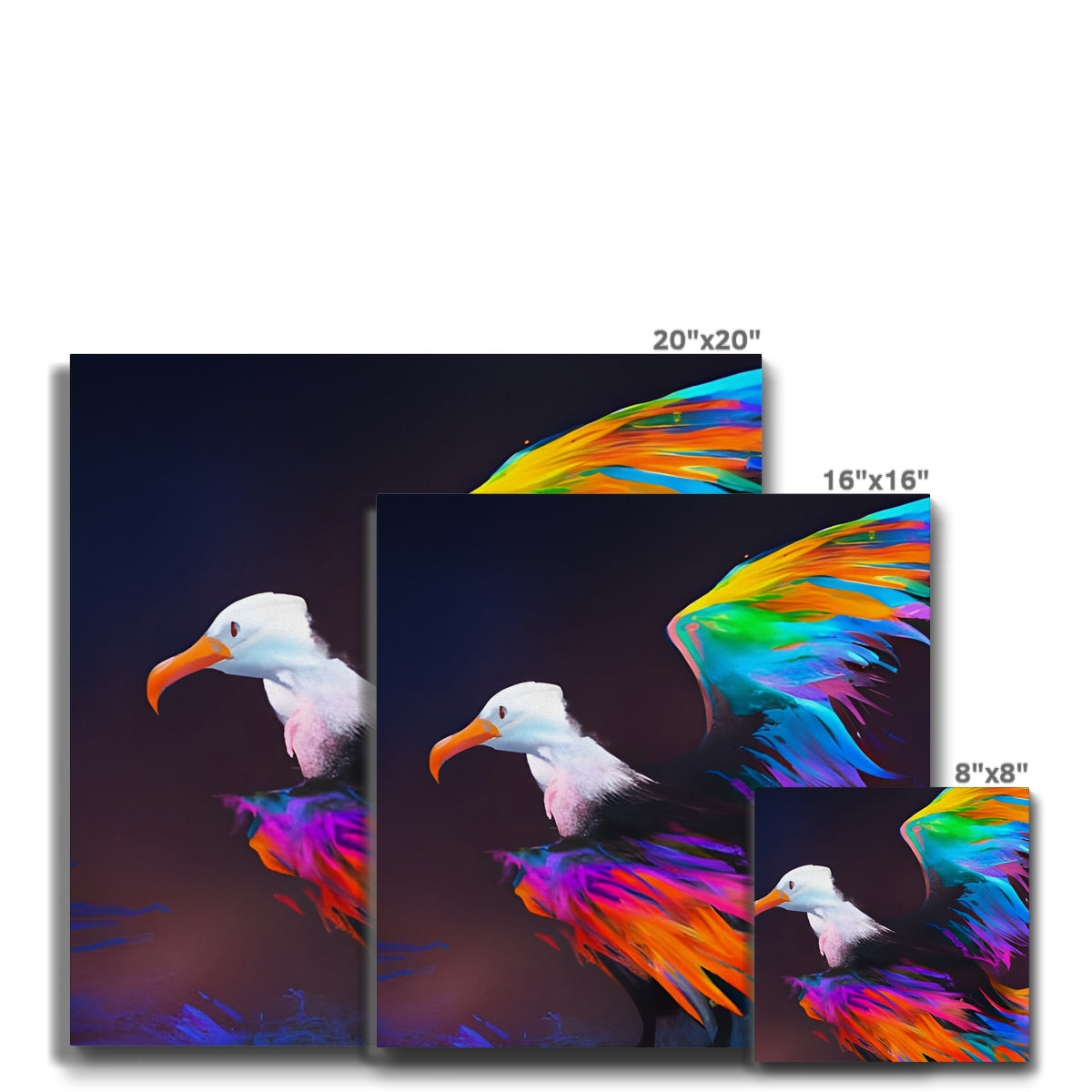 Albatross with spread wings Eco Canvas Prodigi